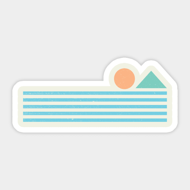 Retro sunrise Sticker by Vanphirst